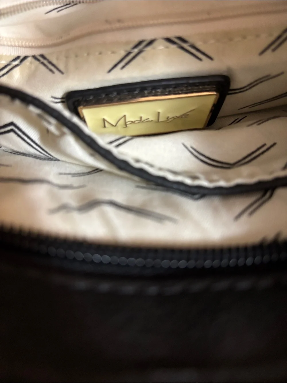 Mods Luxe Black Leather & Suede Crossbody Shoulder Bag - Unbranded